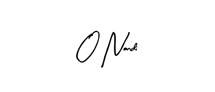 if you are searching for the best signature style for your name O Nandi. so please give up your signature search. here we have designed multiple signature styles  using Arty Signature. O Nandi signature style 8 images and pictures png