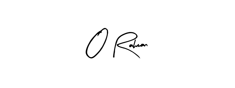 Also we have O Rahman name is the best signature style. Create professional handwritten signature collection using Arty Signature autograph style. O Rahman signature style 8 images and pictures png