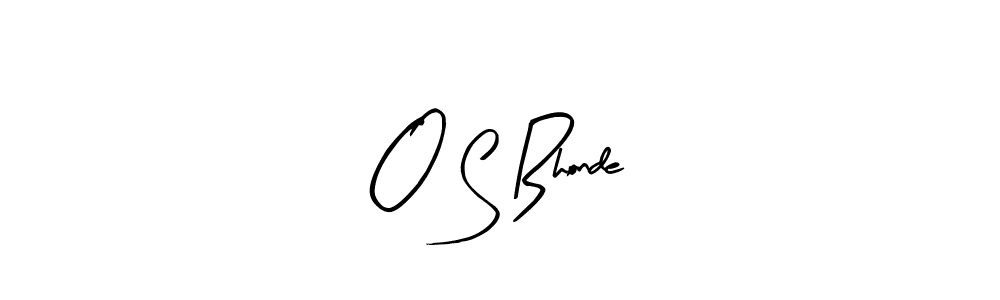 The best way (Arty Signature) to make a short signature is to pick only two or three words in your name. The name O S Bhonde include a total of six letters. For converting this name. O S Bhonde signature style 8 images and pictures png