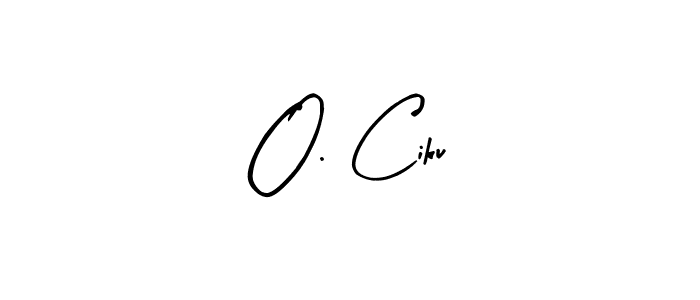Arty Signature is a professional signature style that is perfect for those who want to add a touch of class to their signature. It is also a great choice for those who want to make their signature more unique. Get O. Ciku name to fancy signature for free. O. Ciku signature style 8 images and pictures png