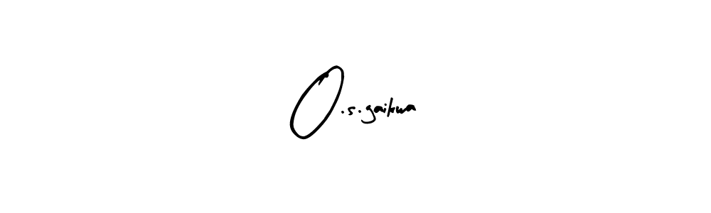 Similarly Arty Signature is the best handwritten signature design. Signature creator online .You can use it as an online autograph creator for name O.s.gaikwa. O.s.gaikwa signature style 8 images and pictures png