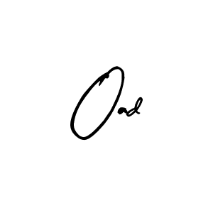 You should practise on your own different ways (Arty Signature) to write your name (Oad) in signature. don't let someone else do it for you. Oad signature style 8 images and pictures png