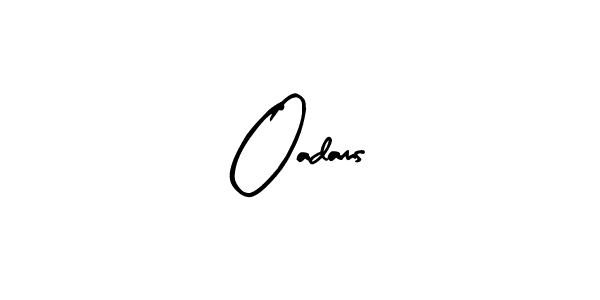 Create a beautiful signature design for name Oadams. With this signature (Arty Signature) fonts, you can make a handwritten signature for free. Oadams signature style 8 images and pictures png