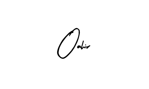 Similarly Arty Signature is the best handwritten signature design. Signature creator online .You can use it as an online autograph creator for name Oahir. Oahir signature style 8 images and pictures png