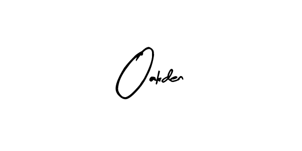 How to make Oakden name signature. Use Arty Signature style for creating short signs online. This is the latest handwritten sign. Oakden signature style 8 images and pictures png