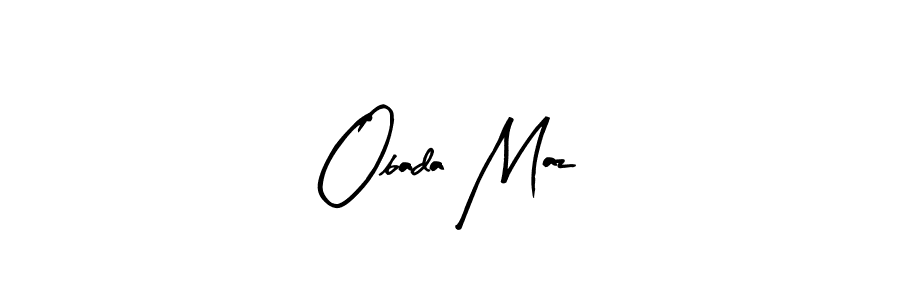 Make a beautiful signature design for name Obada Maz. Use this online signature maker to create a handwritten signature for free. Obada Maz signature style 8 images and pictures png