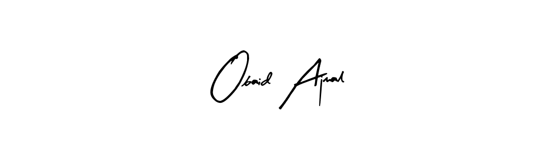 This is the best signature style for the Obaid Ajmal name. Also you like these signature font (Arty Signature). Mix name signature. Obaid Ajmal signature style 8 images and pictures png