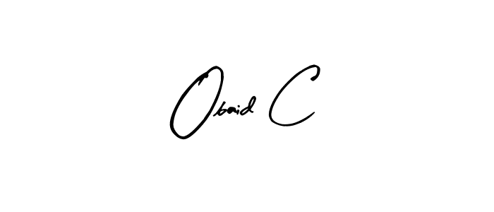 Also You can easily find your signature by using the search form. We will create Obaid C name handwritten signature images for you free of cost using Arty Signature sign style. Obaid C signature style 8 images and pictures png
