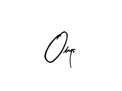 The best way (Arty Signature) to make a short signature is to pick only two or three words in your name. The name Obys include a total of six letters. For converting this name. Obys signature style 8 images and pictures png