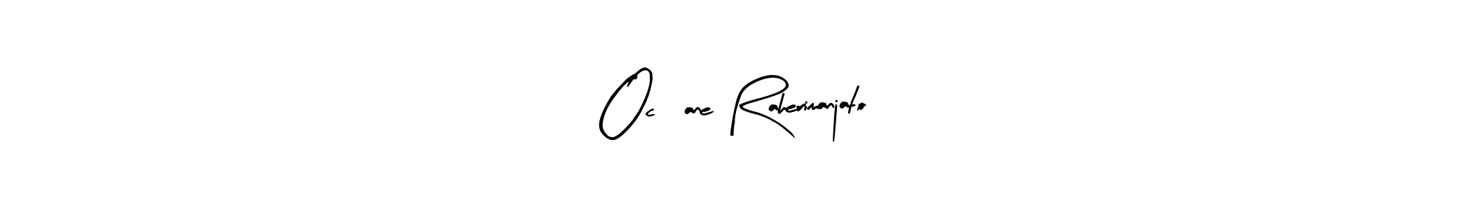 How to make Océane Raherimanjato name signature. Use Arty Signature style for creating short signs online. This is the latest handwritten sign. Océane Raherimanjato signature style 8 images and pictures png