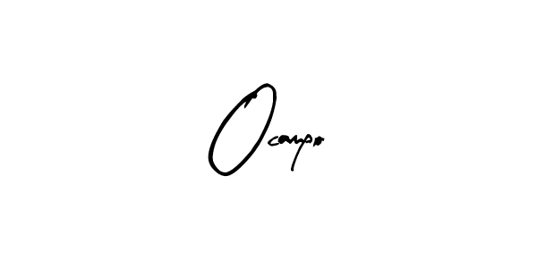 Create a beautiful signature design for name Ocampo. With this signature (Arty Signature) fonts, you can make a handwritten signature for free. Ocampo signature style 8 images and pictures png