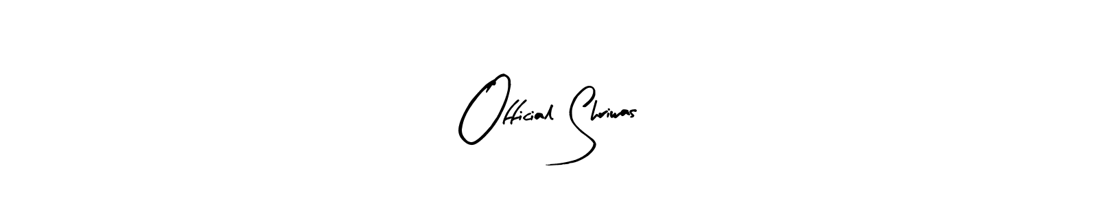 Make a beautiful signature design for name Official Shriwas. With this signature (Arty Signature) style, you can create a handwritten signature for free. Official Shriwas signature style 8 images and pictures png
