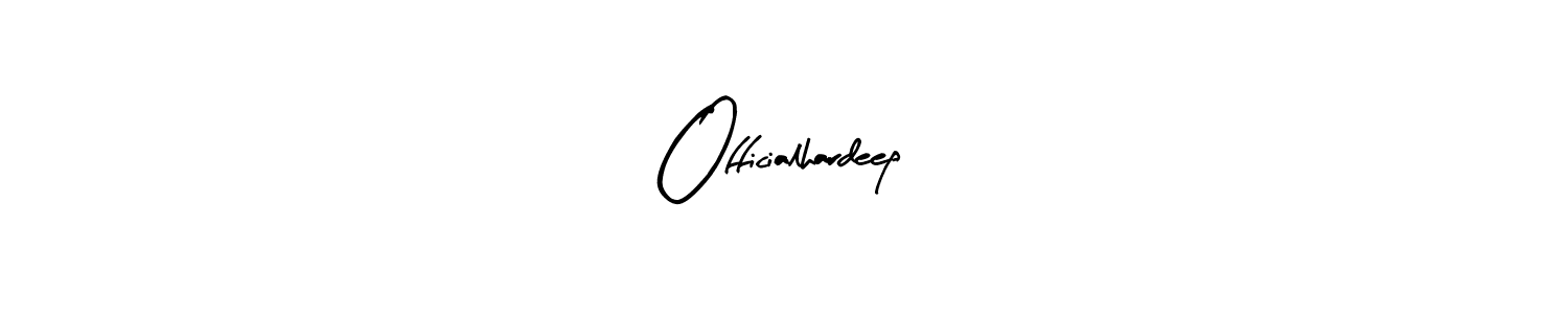How to make Officialhardeep signature? Arty Signature is a professional autograph style. Create handwritten signature for Officialhardeep name. Officialhardeep signature style 8 images and pictures png