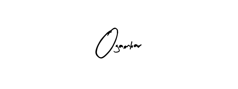 Similarly Arty Signature is the best handwritten signature design. Signature creator online .You can use it as an online autograph creator for name Ogaonkar. Ogaonkar signature style 8 images and pictures png