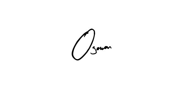 Design your own signature with our free online signature maker. With this signature software, you can create a handwritten (Arty Signature) signature for name Ogowan. Ogowan signature style 8 images and pictures png