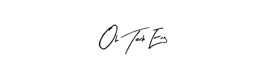 Oh Teck Eng stylish signature style. Best Handwritten Sign (Arty Signature) for my name. Handwritten Signature Collection Ideas for my name Oh Teck Eng. Oh Teck Eng signature style 8 images and pictures png