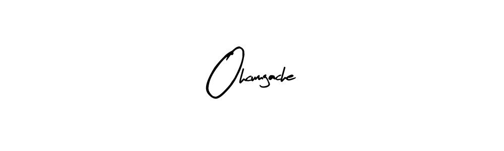 You should practise on your own different ways (Arty Signature) to write your name (Ohcumgache) in signature. don't let someone else do it for you. Ohcumgache signature style 8 images and pictures png