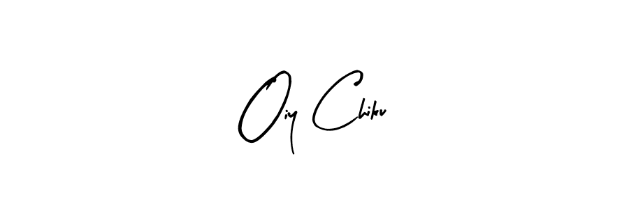 How to make Oiy Chiku name signature. Use Arty Signature style for creating short signs online. This is the latest handwritten sign. Oiy Chiku signature style 8 images and pictures png