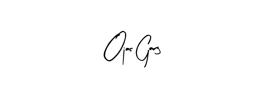 Make a beautiful signature design for name Ojas Garg. Use this online signature maker to create a handwritten signature for free. Ojas Garg signature style 8 images and pictures png