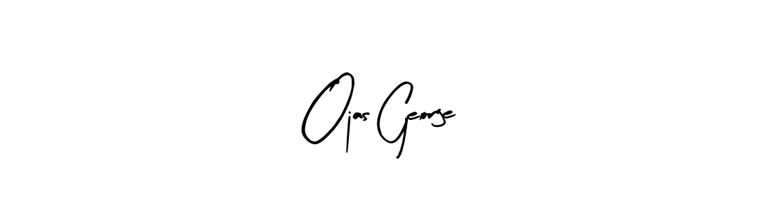 Create a beautiful signature design for name Ojas George. With this signature (Arty Signature) fonts, you can make a handwritten signature for free. Ojas George signature style 8 images and pictures png