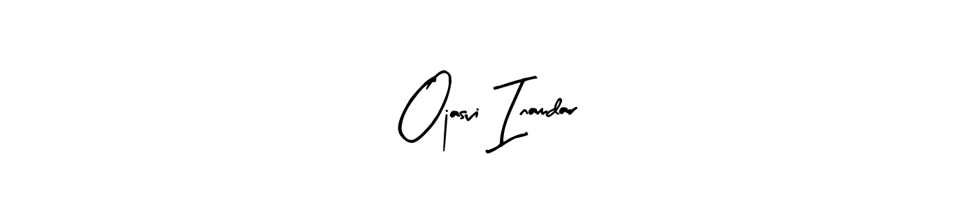 Design your own signature with our free online signature maker. With this signature software, you can create a handwritten (Arty Signature) signature for name Ojasvi Inamdar. Ojasvi Inamdar signature style 8 images and pictures png