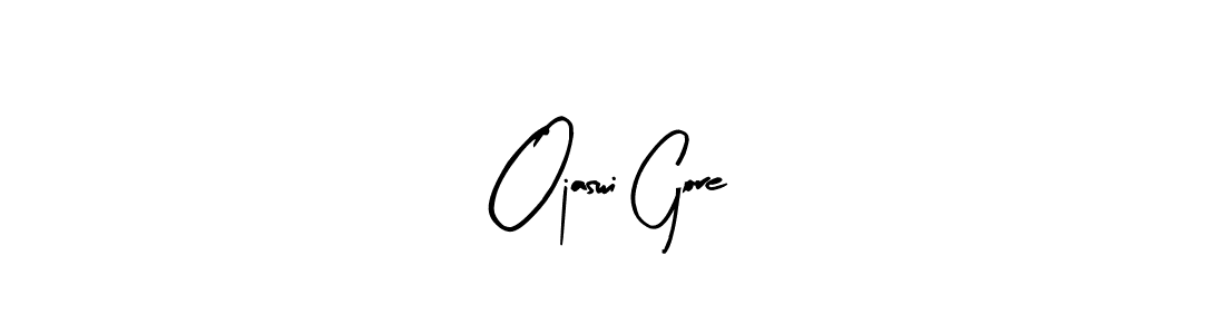 Also You can easily find your signature by using the search form. We will create Ojaswi Gore name handwritten signature images for you free of cost using Arty Signature sign style. Ojaswi Gore signature style 8 images and pictures png