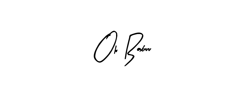 You can use this online signature creator to create a handwritten signature for the name Ok Babuu. This is the best online autograph maker. Ok Babuu signature style 8 images and pictures png