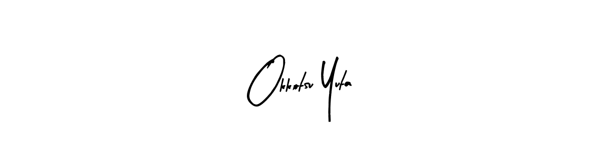 Similarly Arty Signature is the best handwritten signature design. Signature creator online .You can use it as an online autograph creator for name Okkotsu Yuta. Okkotsu Yuta signature style 8 images and pictures png