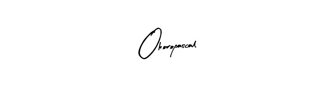 Also You can easily find your signature by using the search form. We will create Okoropascal name handwritten signature images for you free of cost using Arty Signature sign style. Okoropascal signature style 8 images and pictures png