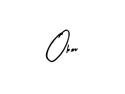 Okou stylish signature style. Best Handwritten Sign (Arty Signature) for my name. Handwritten Signature Collection Ideas for my name Okou. Okou signature style 8 images and pictures png