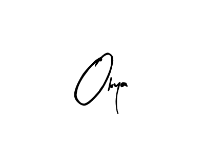 Similarly Arty Signature is the best handwritten signature design. Signature creator online .You can use it as an online autograph creator for name Okya. Okya signature style 8 images and pictures png