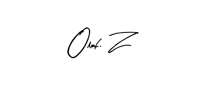 if you are searching for the best signature style for your name Olaf. Z. so please give up your signature search. here we have designed multiple signature styles  using Arty Signature. Olaf. Z signature style 8 images and pictures png