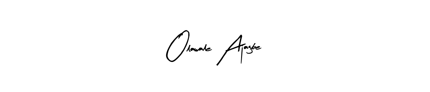 Create a beautiful signature design for name Olawale Ajagbe. With this signature (Arty Signature) fonts, you can make a handwritten signature for free. Olawale Ajagbe signature style 8 images and pictures png