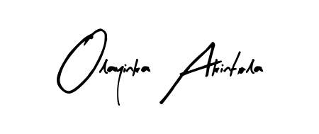 Looking for an artistic signature for Olayinka Akintola? The Arty Signature calligraphy style gives a sophisticated flow suitable for business cards and emails. Olayinka Akintola signature style 8 images and pictures png