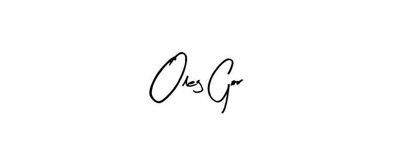 Oleg Gor stylish signature style. Best Handwritten Sign (Arty Signature) for my name. Handwritten Signature Collection Ideas for my name Oleg Gor. Oleg Gor signature style 8 images and pictures png