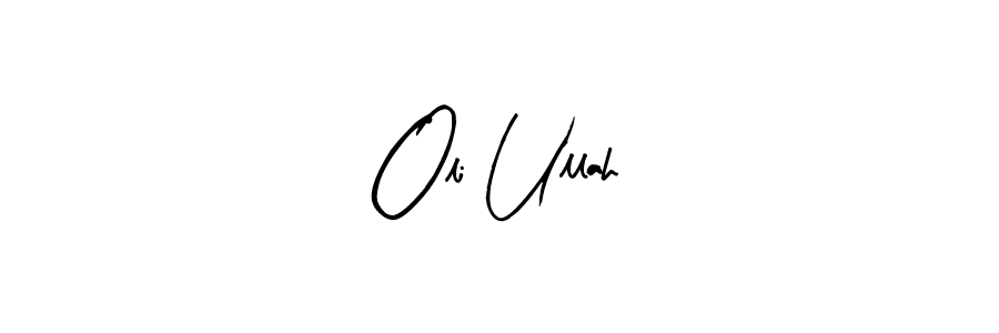 Design your own signature with our free online signature maker. With this signature software, you can create a handwritten (Arty Signature) signature for name Oli Ullah. Oli Ullah signature style 8 images and pictures png