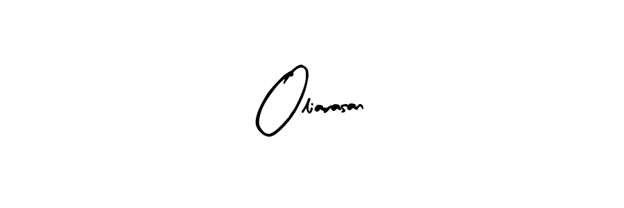 Use a signature maker to create a handwritten signature online. With this signature software, you can design (Arty Signature) your own signature for name Oliarasan. Oliarasan signature style 8 images and pictures png