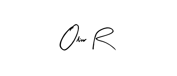 Make a beautiful signature design for name Oliur R. With this signature (Arty Signature) style, you can create a handwritten signature for free. Oliur R signature style 8 images and pictures png