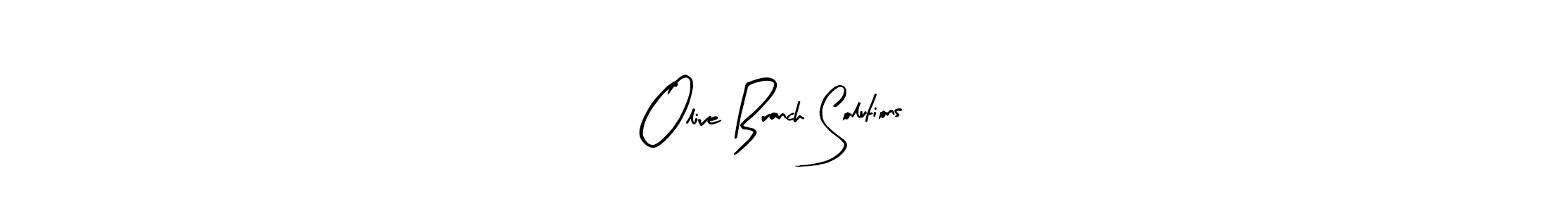 Make a beautiful signature design for name Olive Branch Solutions. With this signature (Arty Signature) style, you can create a handwritten signature for free. Olive Branch Solutions signature style 8 images and pictures png