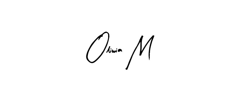 Arty Signature is a professional signature style that is perfect for those who want to add a touch of class to their signature. It is also a great choice for those who want to make their signature more unique. Get Oliwia M name to fancy signature for free. Oliwia M signature style 8 images and pictures png