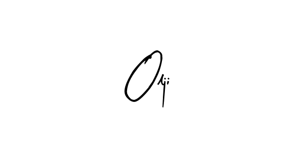 How to make Oljić signature? Arty Signature is a professional autograph style. Create handwritten signature for Oljić name. Oljić signature style 8 images and pictures png