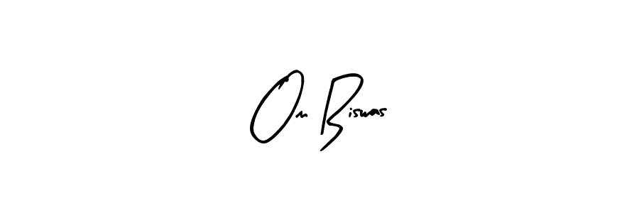 Create a beautiful signature design for name Om Biswas. With this signature (Arty Signature) fonts, you can make a handwritten signature for free. Om Biswas signature style 8 images and pictures png