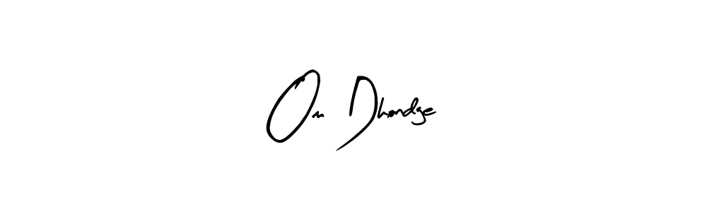 Make a beautiful signature design for name Om Dhondge. Use this online signature maker to create a handwritten signature for free. Om Dhondge signature style 8 images and pictures png