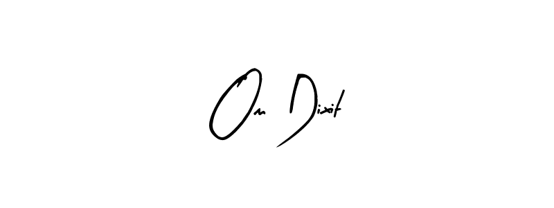 Make a beautiful signature design for name Om Dixit. With this signature (Arty Signature) style, you can create a handwritten signature for free. Om Dixit signature style 8 images and pictures png