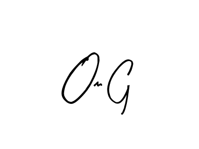 How to make Om G name signature. Use Arty Signature style for creating short signs online. This is the latest handwritten sign. Om G signature style 8 images and pictures png