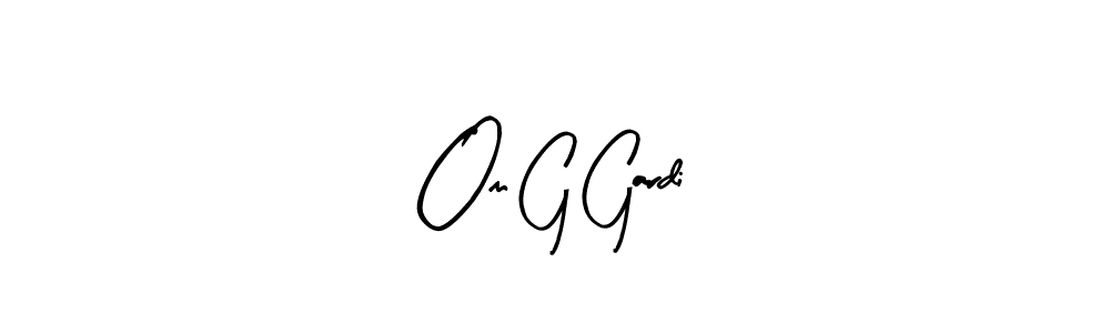 This is the best signature style for the Om G Gardi name. Also you like these signature font (Arty Signature). Mix name signature. Om G Gardi signature style 8 images and pictures png