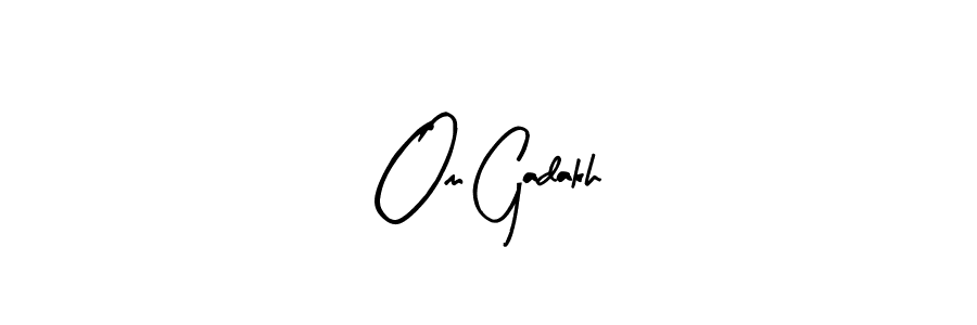 Om Gadakh stylish signature style. Best Handwritten Sign (Arty Signature) for my name. Handwritten Signature Collection Ideas for my name Om Gadakh. Om Gadakh signature style 8 images and pictures png