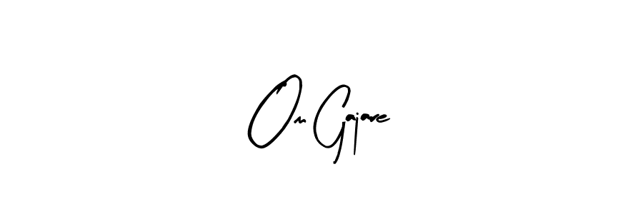 Design your own signature with our free online signature maker. With this signature software, you can create a handwritten (Arty Signature) signature for name Om Gajare. Om Gajare signature style 8 images and pictures png