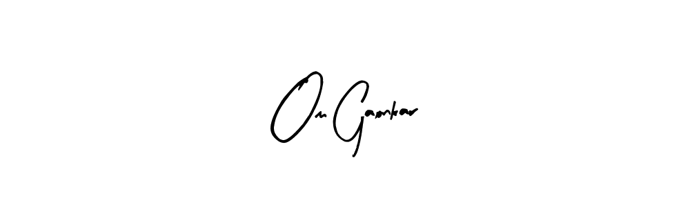 You should practise on your own different ways (Arty Signature) to write your name (Om Gaonkar) in signature. don't let someone else do it for you. Om Gaonkar signature style 8 images and pictures png
