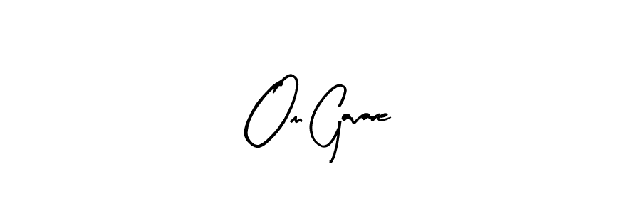 Design your own signature with our free online signature maker. With this signature software, you can create a handwritten (Arty Signature) signature for name Om Gavare. Om Gavare signature style 8 images and pictures png